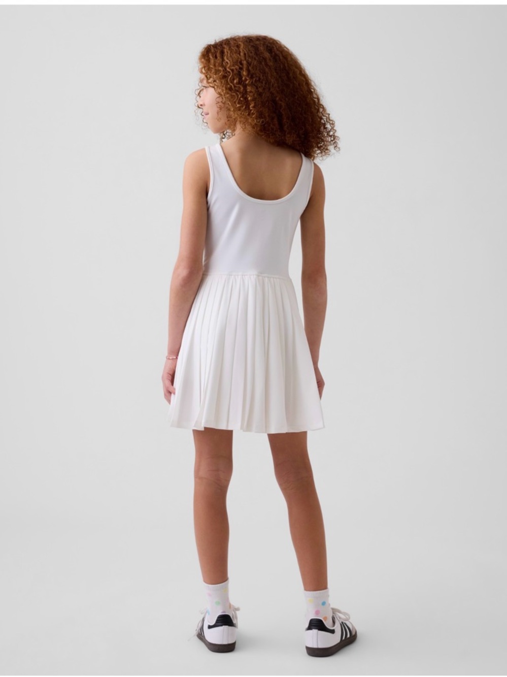GAP White Pleated Tank Dress - Picture 4 of 6